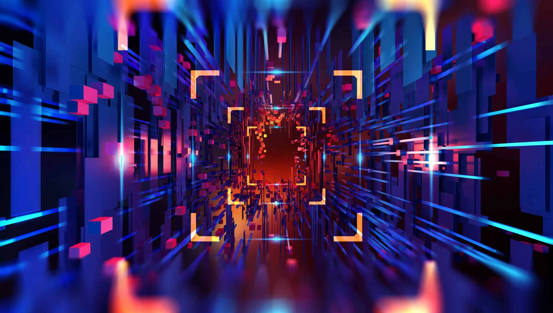 High,Technology,In,Space.,Portal,3d,Illustration.,Space,And,Time,