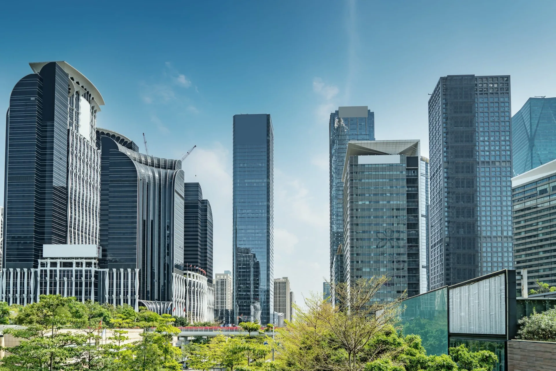 Street,View,Of,Modern,Office,Buildings