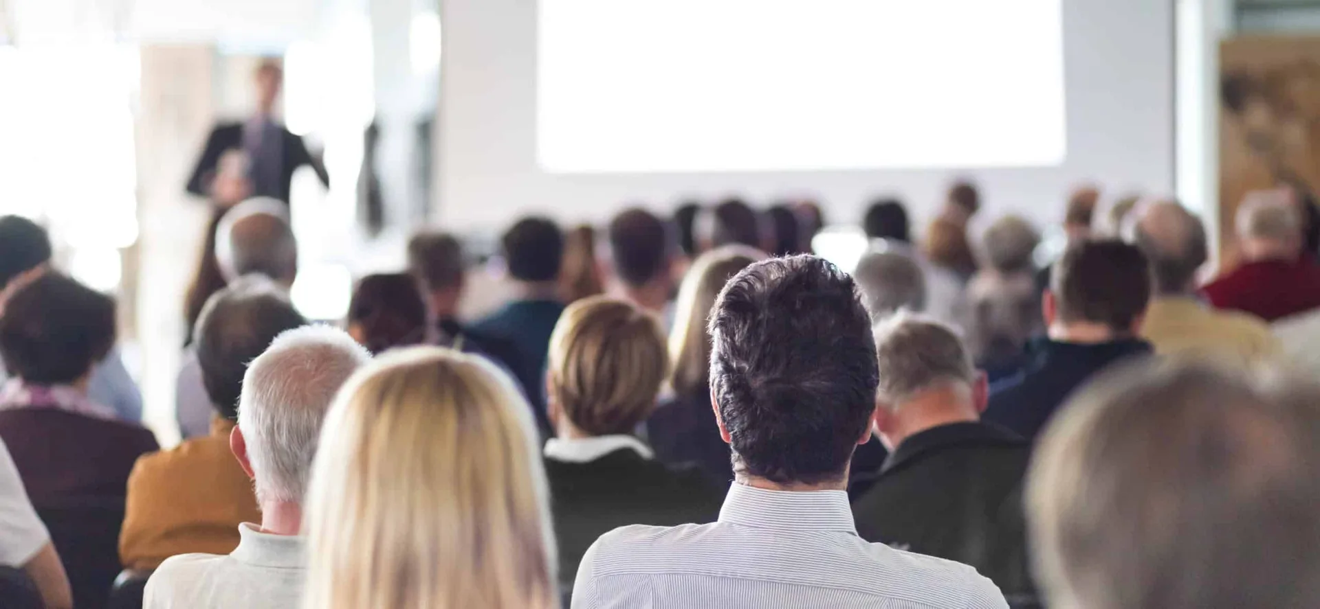 Speaker,Giving,A,Talk,At,Business,Meeting.,Audience,In,The