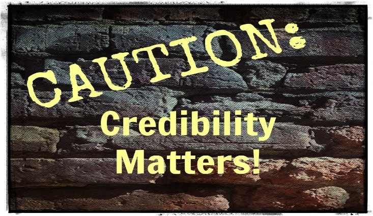 Caution: Credibility matters