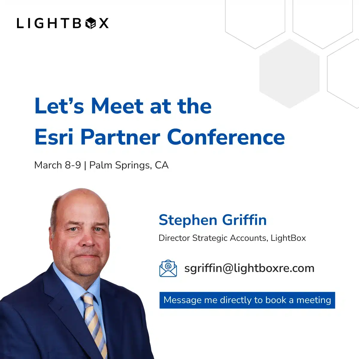 Let’s Meet at the
Esri Partner Conference
